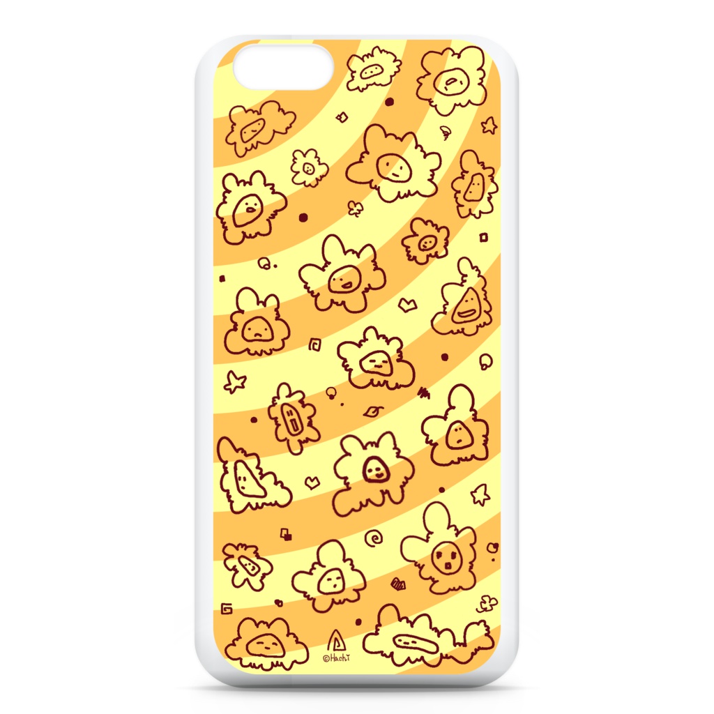 もじゃもじゃ君iphoneケース-はちみつ-