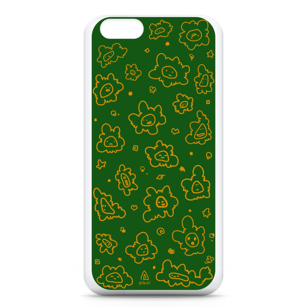 もじゃもじゃ君iphoneケース-緑-