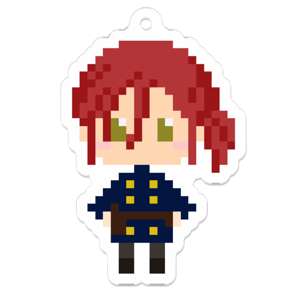 ドット絵アリスのアクリルキーホルダー