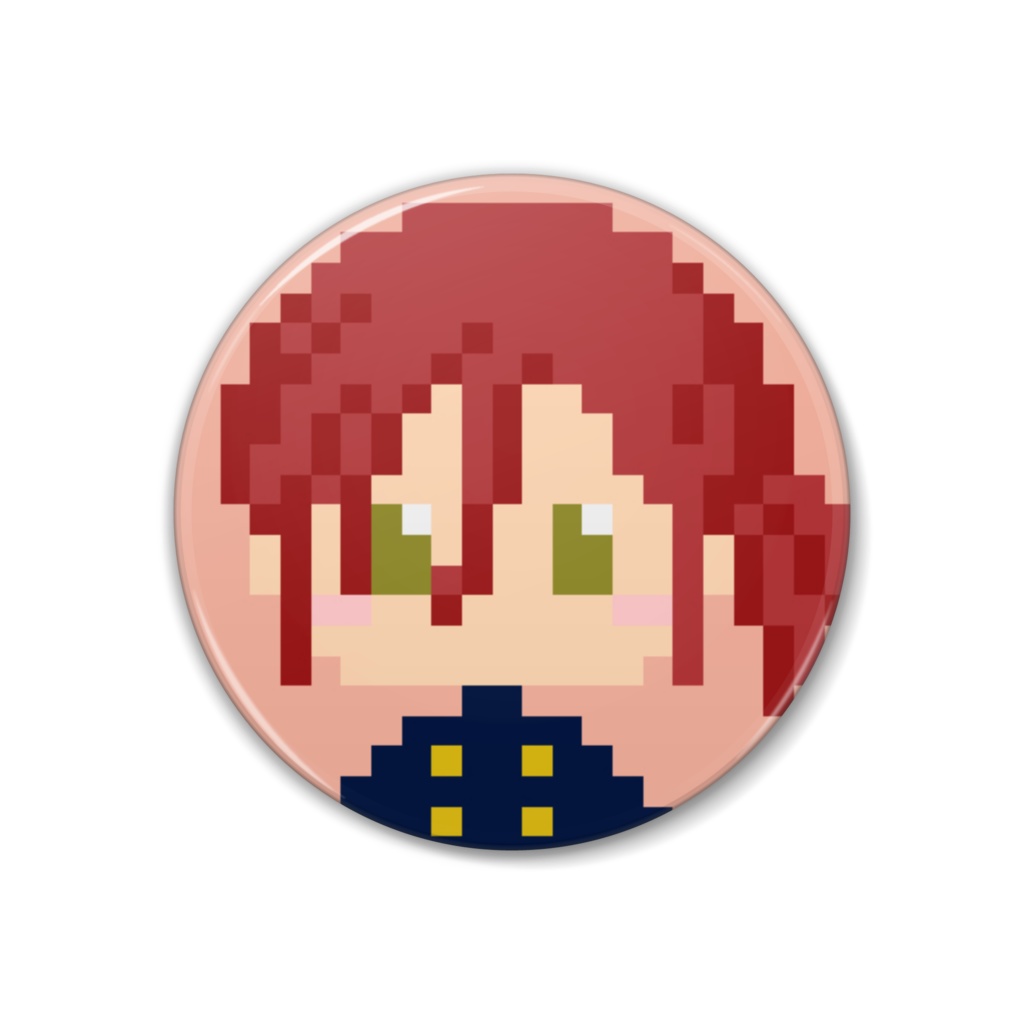 ドット絵アリスの缶バッチ
