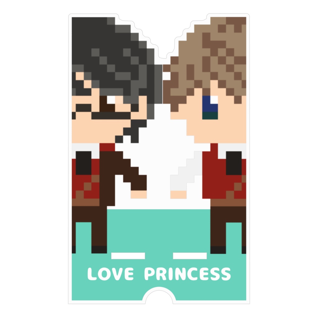 ドット絵アランレイのアクリルスマホスタンド