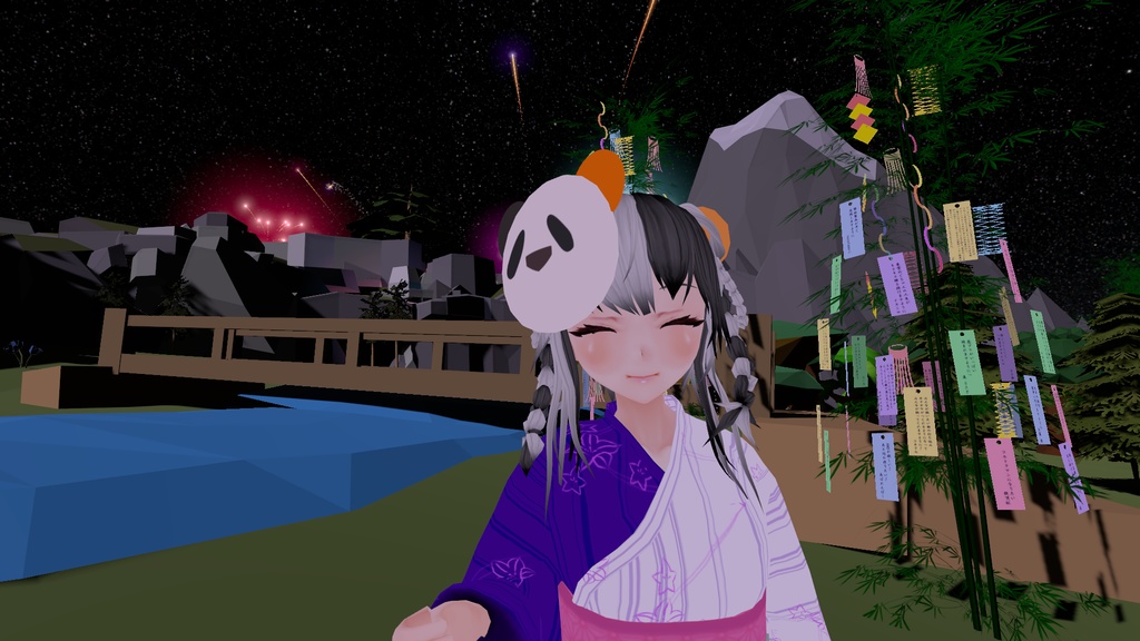 【3Dモデル】ぱんだお面(おめん)