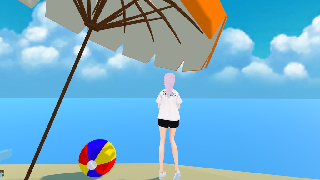 【VRoid】衣装テクスチャ ぱんだTシャツ(男女)