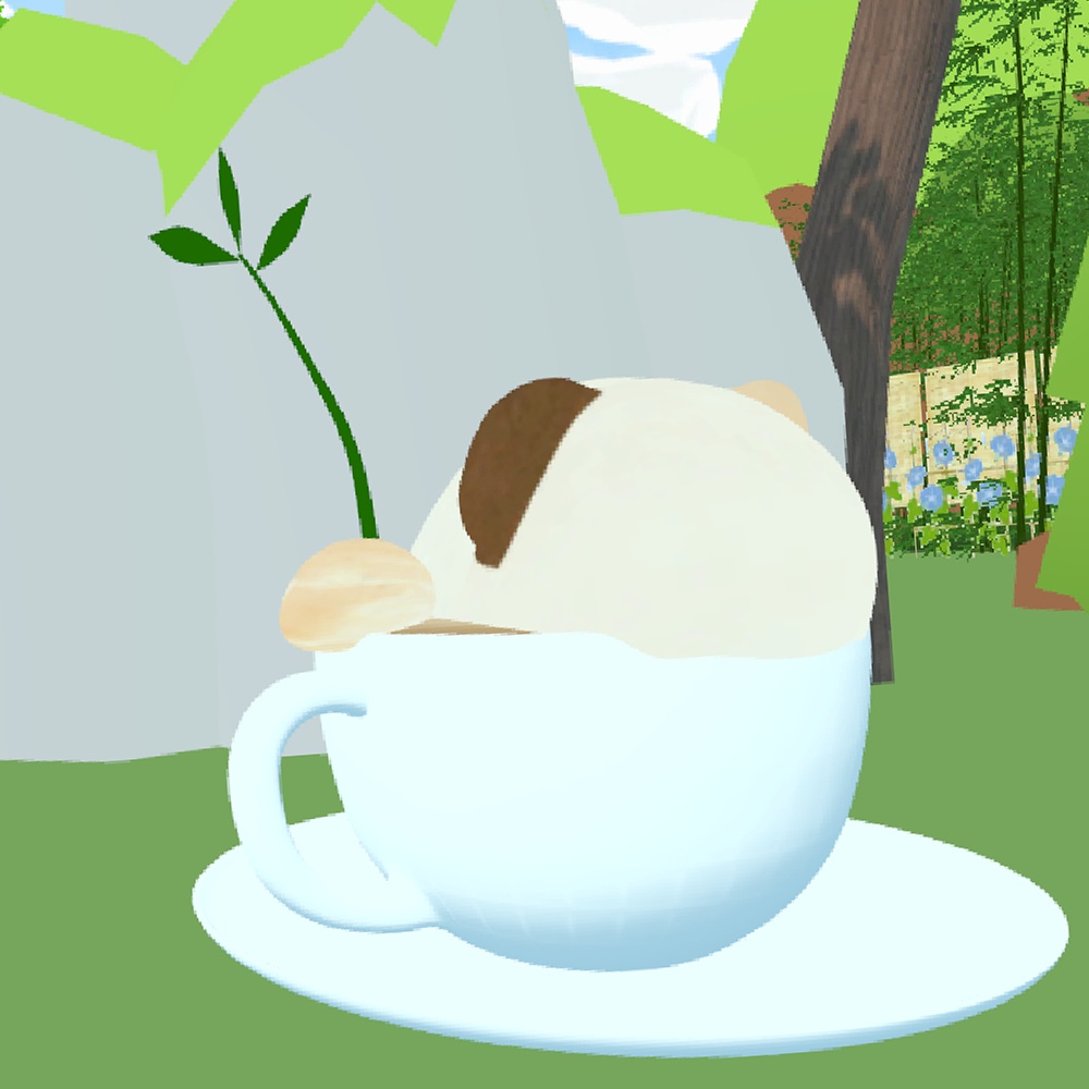 【3Dモデル】パンダの3Dラテアート