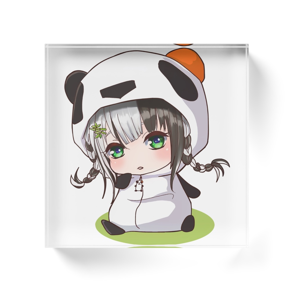 ききょうぱんだアクリルブロック(着ぐるみ)
