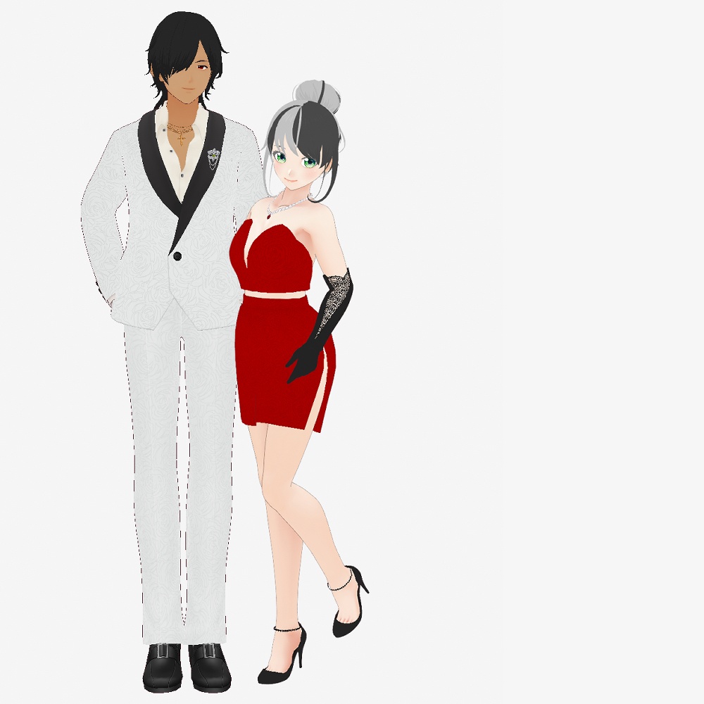 VRoid ローズスーツ 3色