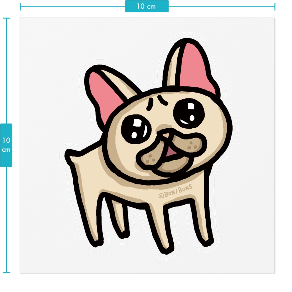「タツマキボタン」のタツマキのステッカー