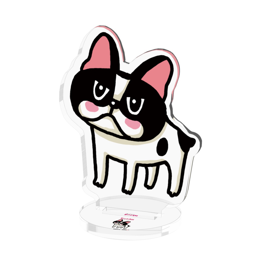 「タツマキボタン」のボタンのアクリルフィギュア