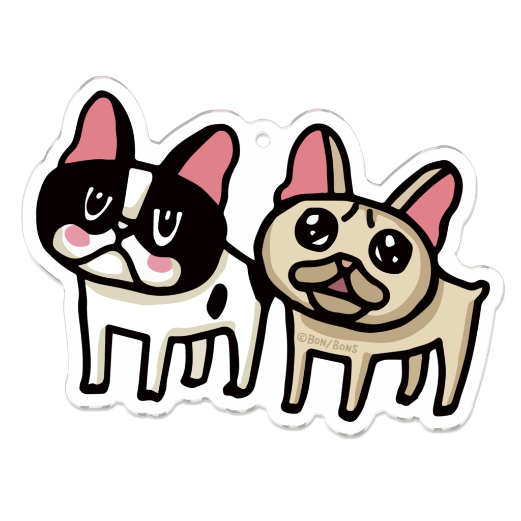 「タツマキボタン」のアクリルキーホルダー