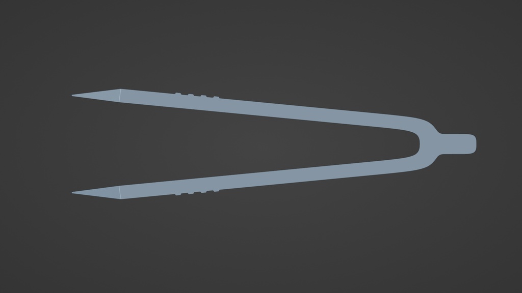 ピンセット3Dモデル