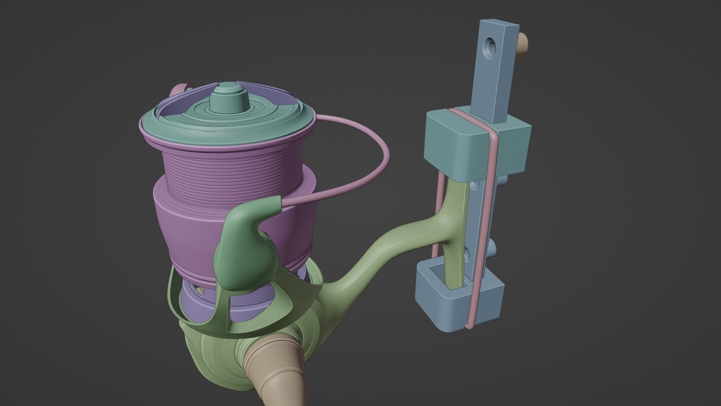 リールスタンド３Dモデル