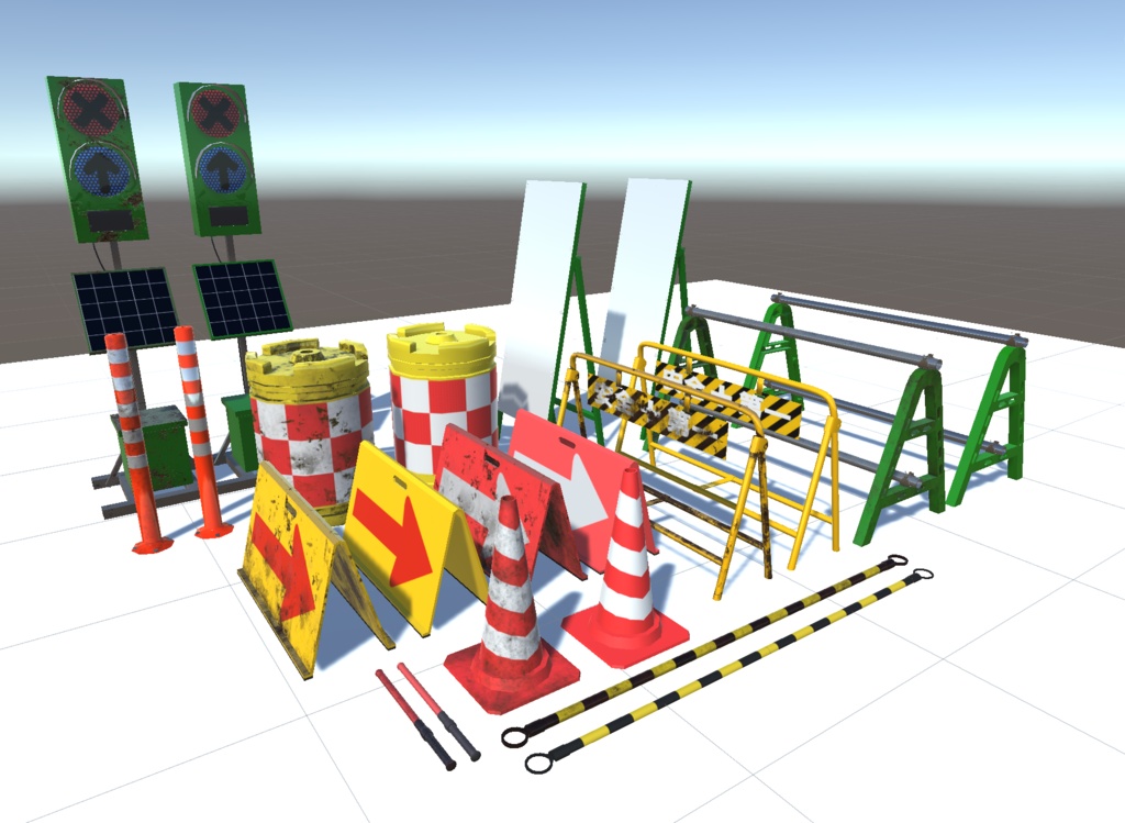 道路工事現場にありそうなオブジェクト