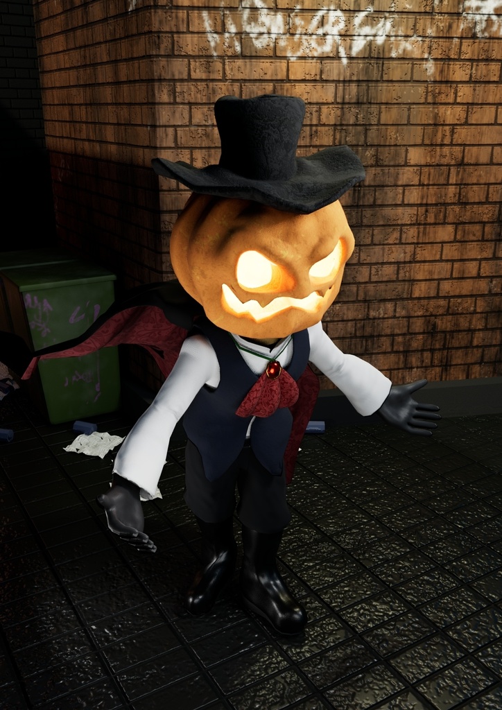 3Dモデル_ハロウィン ジャックランタン