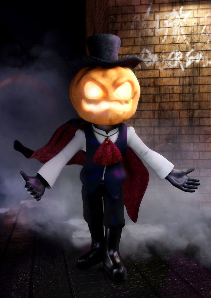 3Dモデル_ハロウィン ジャックランタン