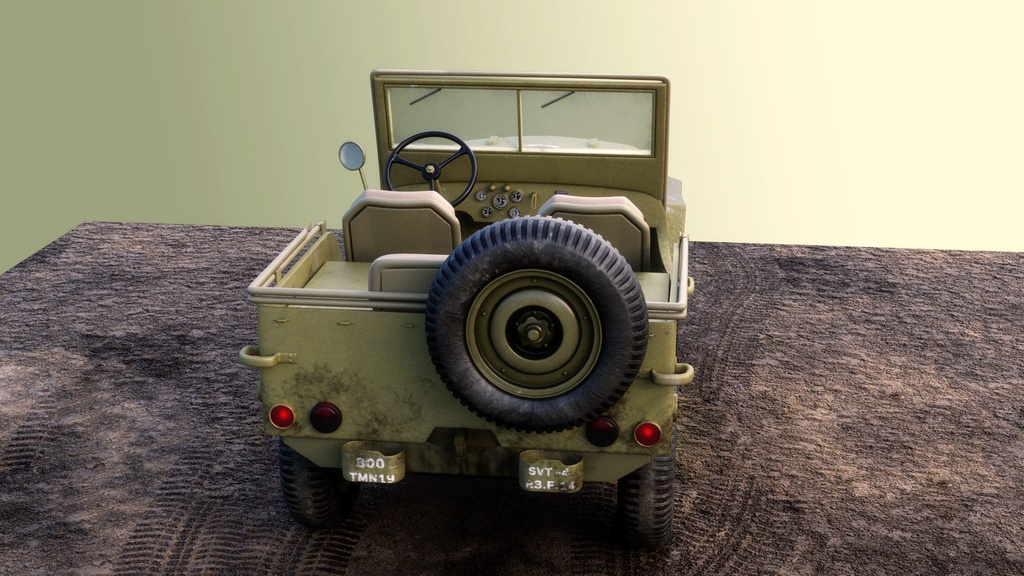 3Dモデル_ジープ