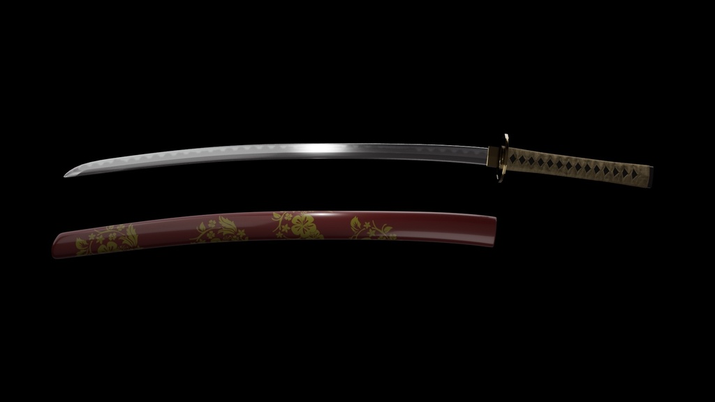 3Dモデル 日本刀