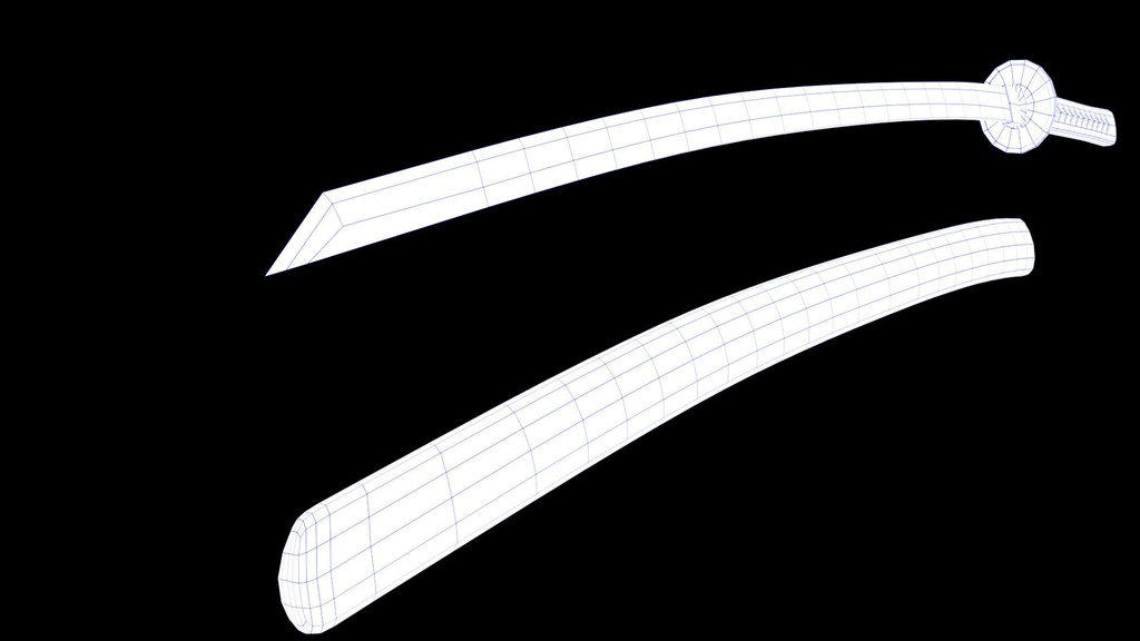3Dモデル 日本刀