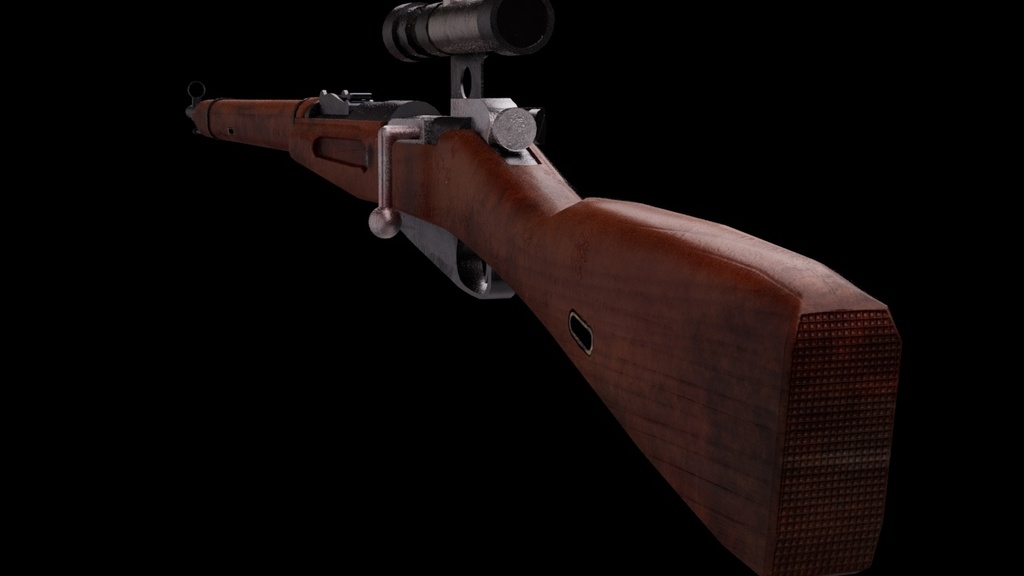 3Dモデル スナイパーライフル