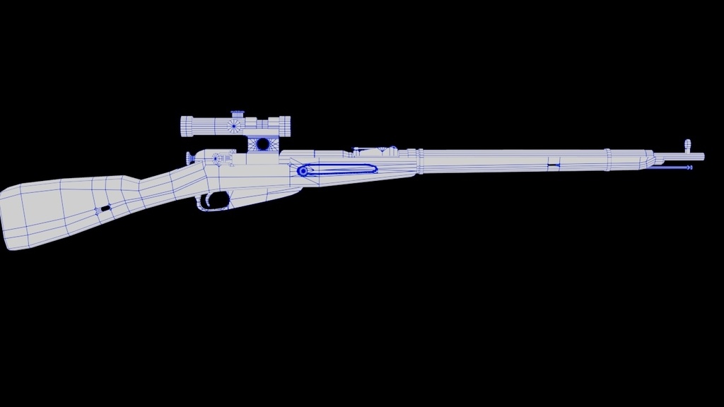3Dモデル スナイパーライフル