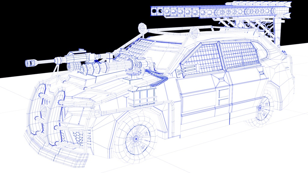 3Dモデル ArmorCar
