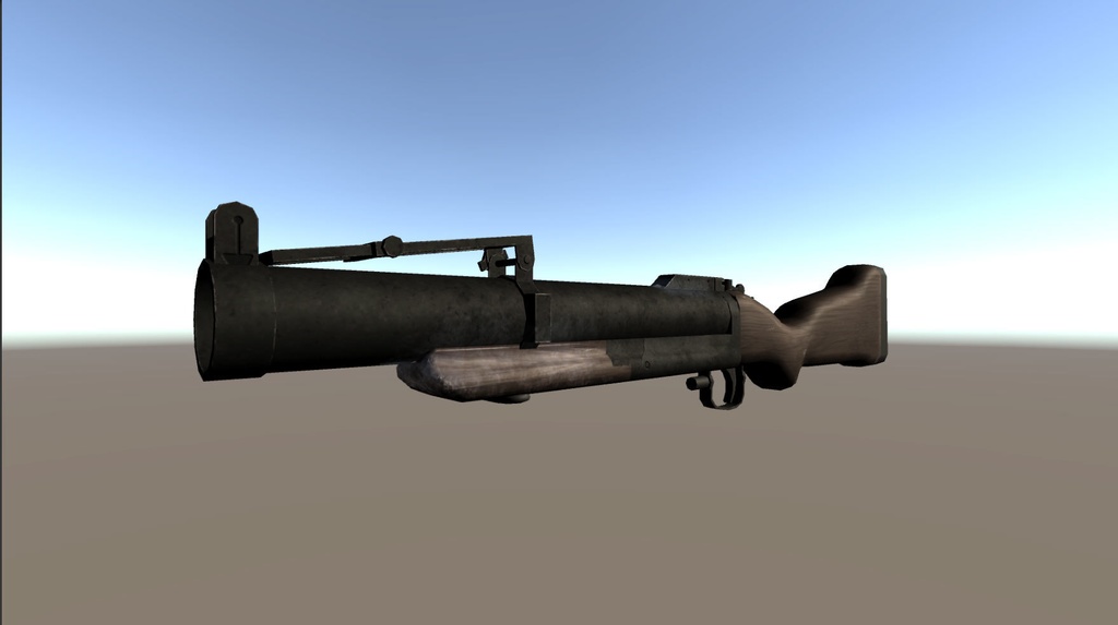 3Dモデル グレネードランチャー M79【ローポリゴン】
