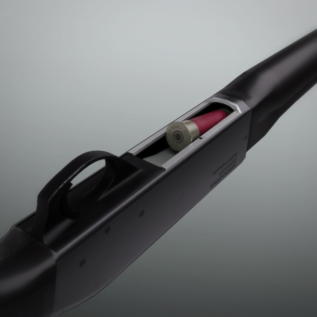 3Dモデル ショットガン ベネリM2【ローポリゴン】