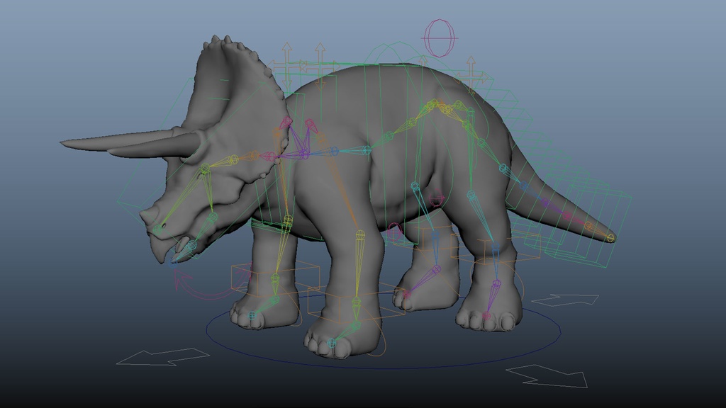 3Dモデル トリケラトプス