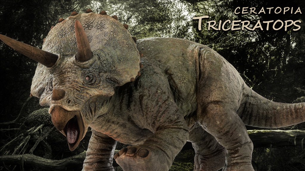 3Dモデル トリケラトプス