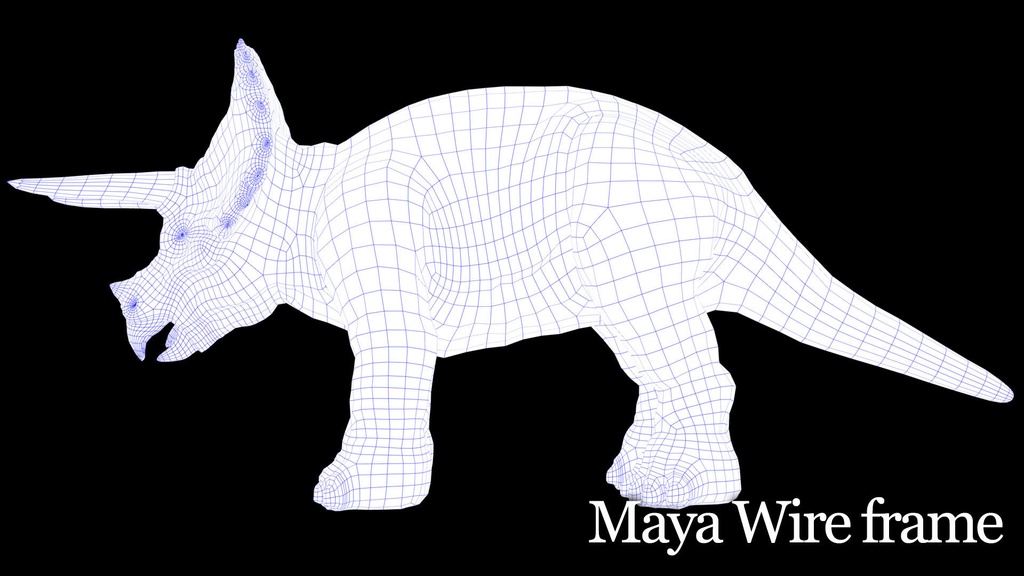 3Dモデル トリケラトプス
