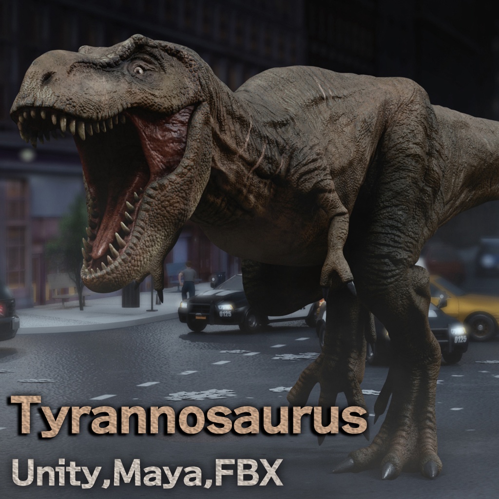 3Dモデル ティラノサウルス