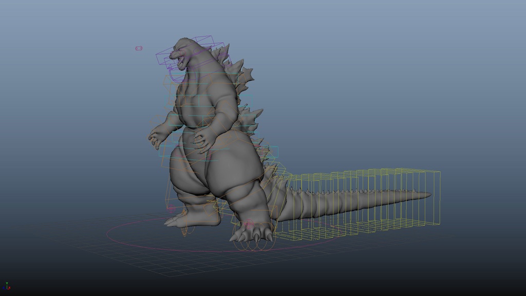 3Dモデル バーニングゴジラ