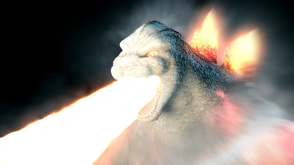 3Dモデル バーニングゴジラ