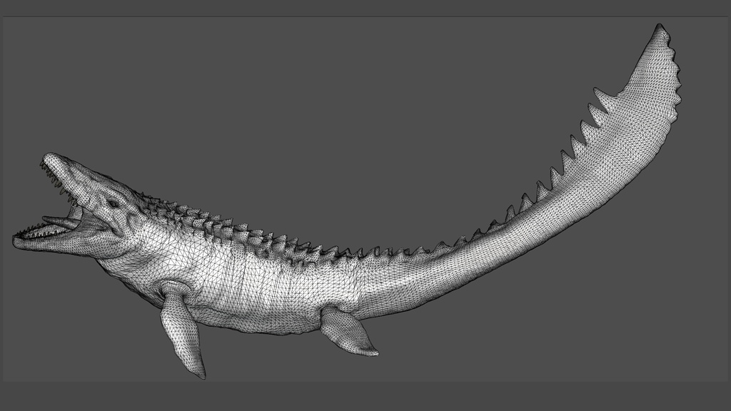 【3Dモデル】モササウルス