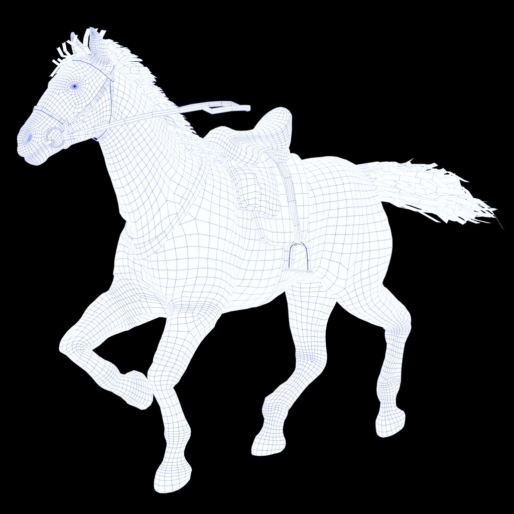 【3Dモデル】馬