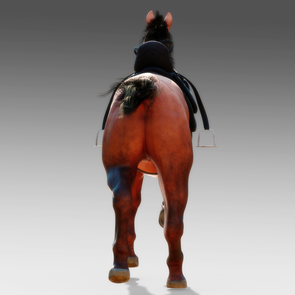 【3Dモデル】馬