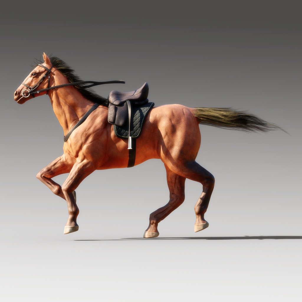 【3Dモデル】馬