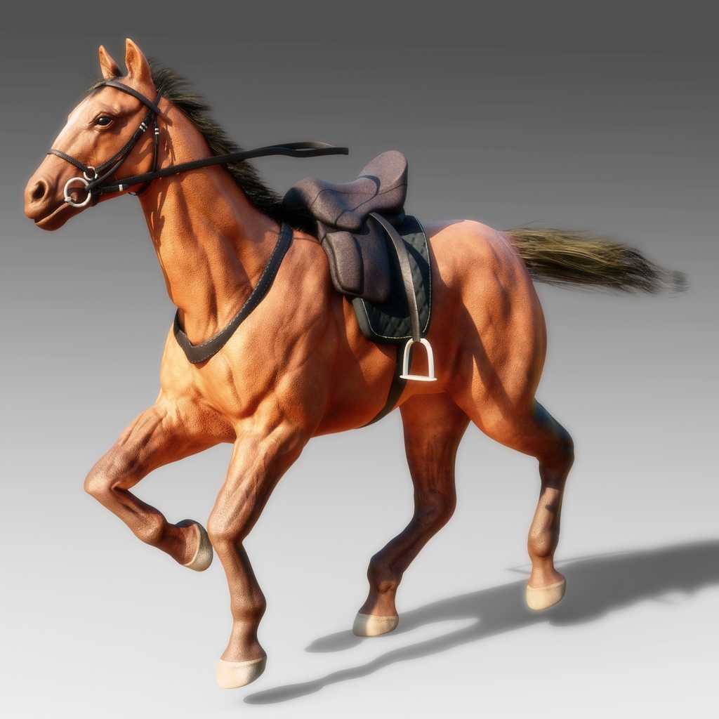 【3Dモデル】馬