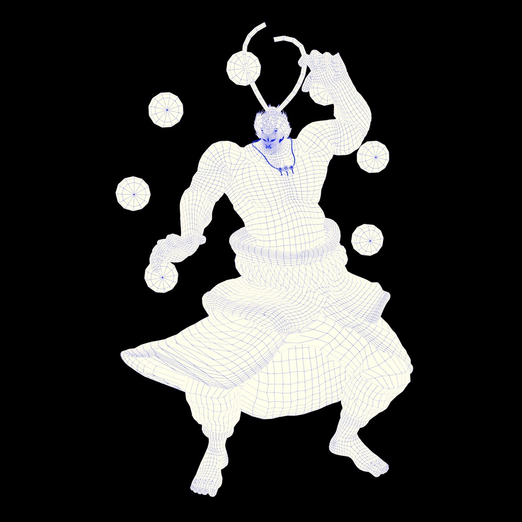 【3Dモデル】雷神