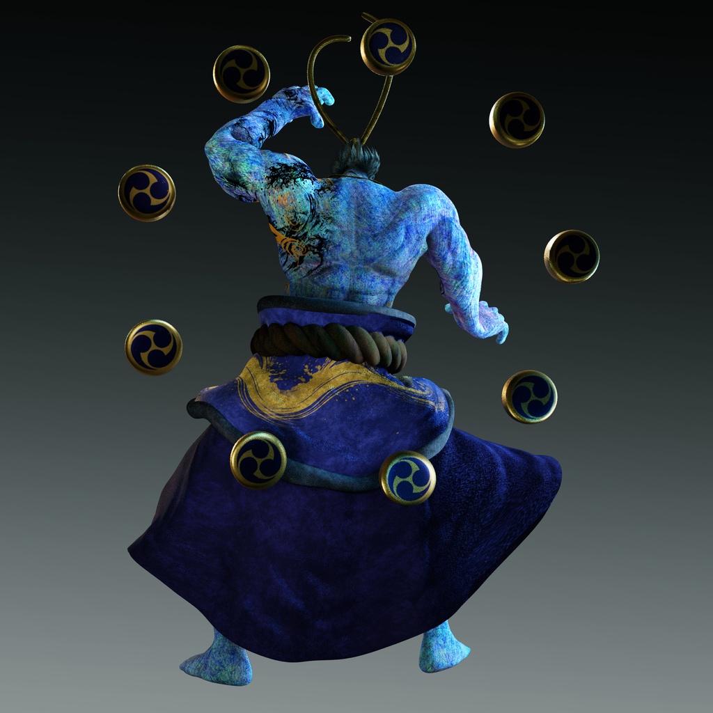 【3Dモデル】雷神