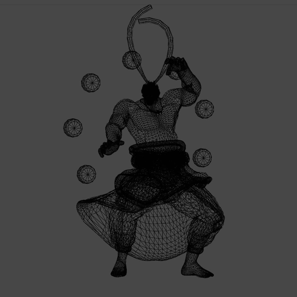 【3Dモデル】雷神