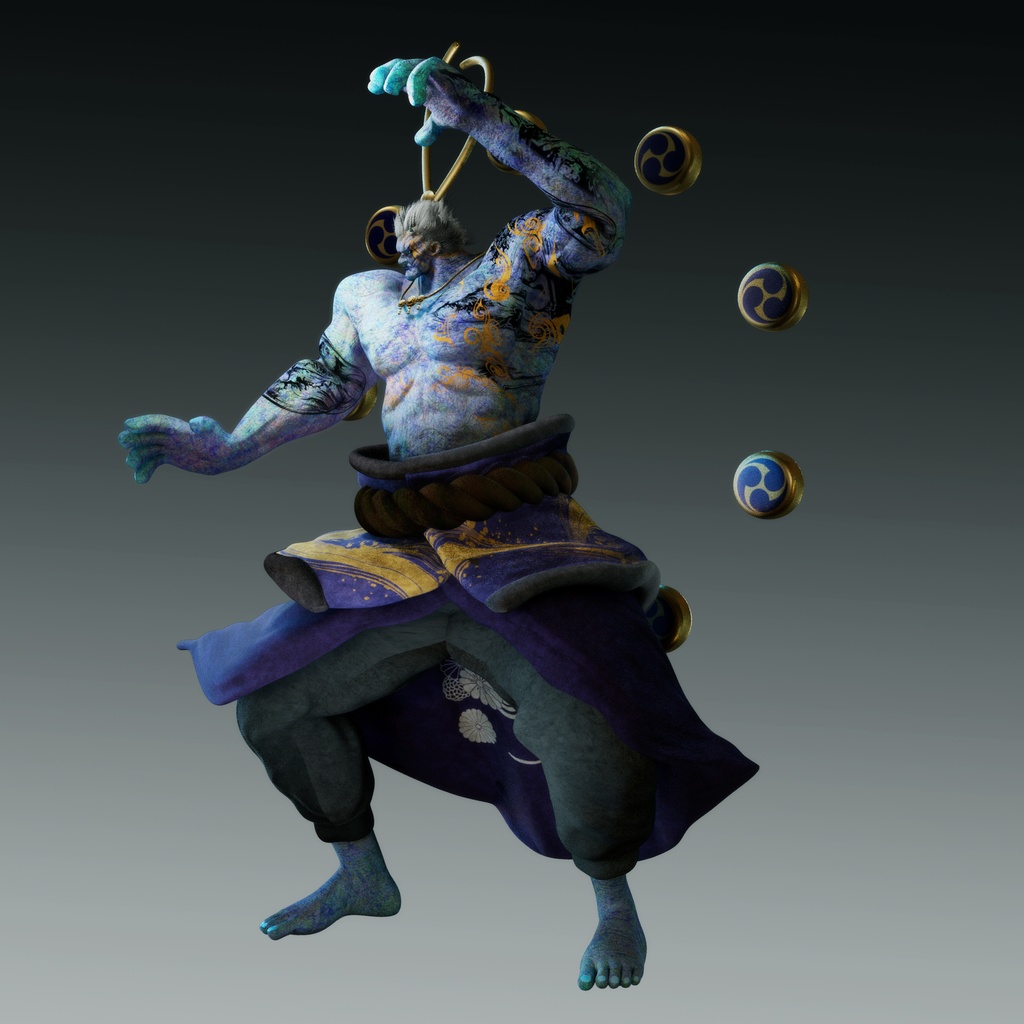 【3Dモデル】雷神