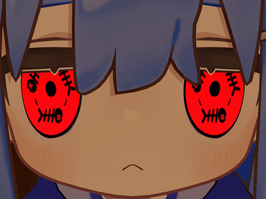 【キプフェル専用】VRChat アバター向け 赤眼変化ギミック