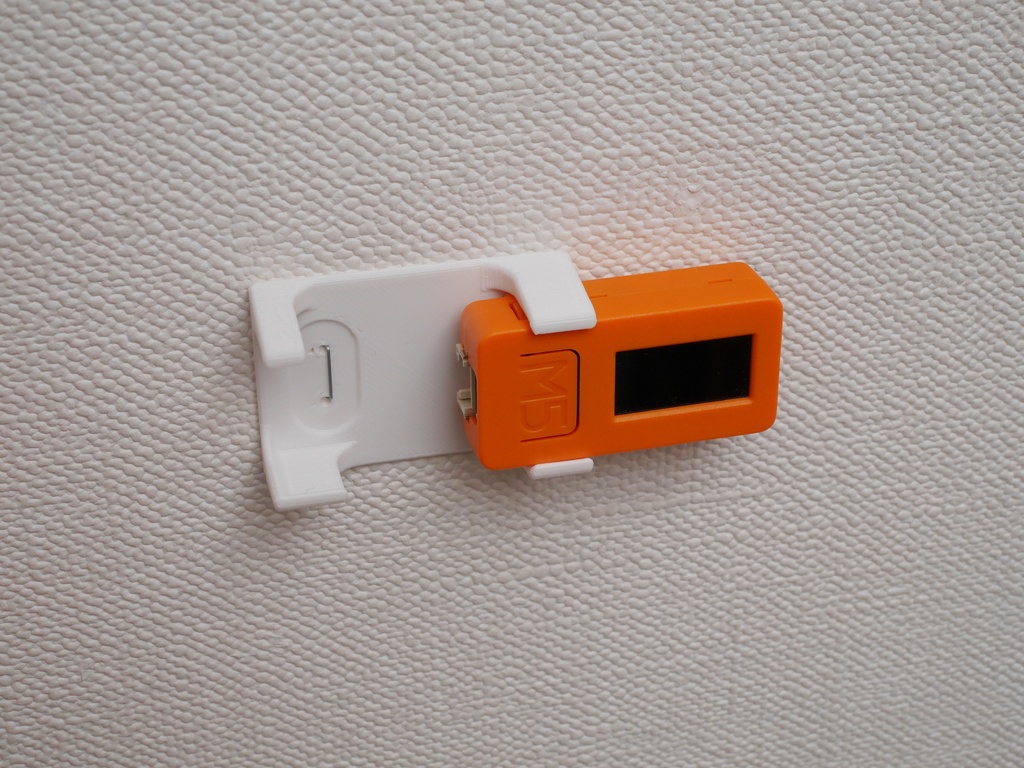 M5StickC/Plus用壁付けホルダー