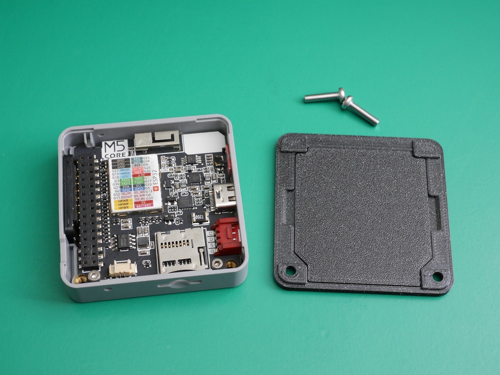 M5Stack用薄型裏蓋