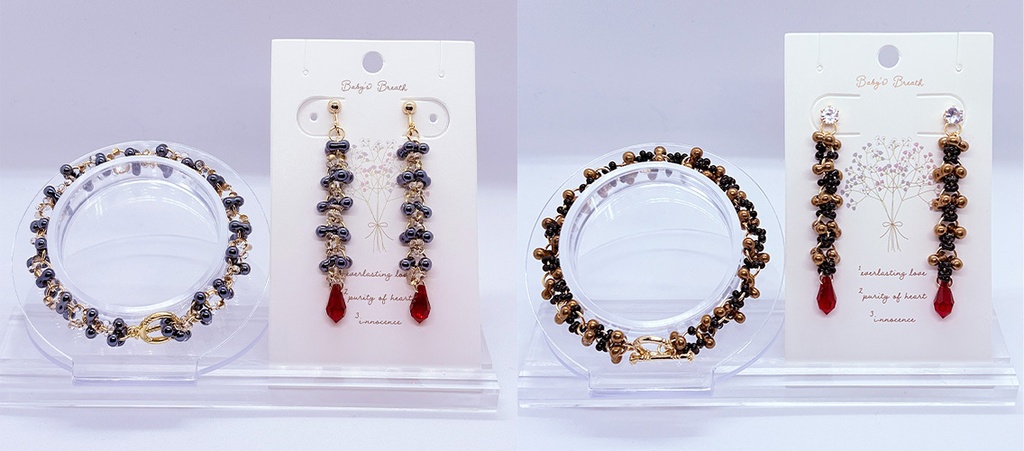 【三池】ファルファーレブレスレット＆イヤーアクセサリー