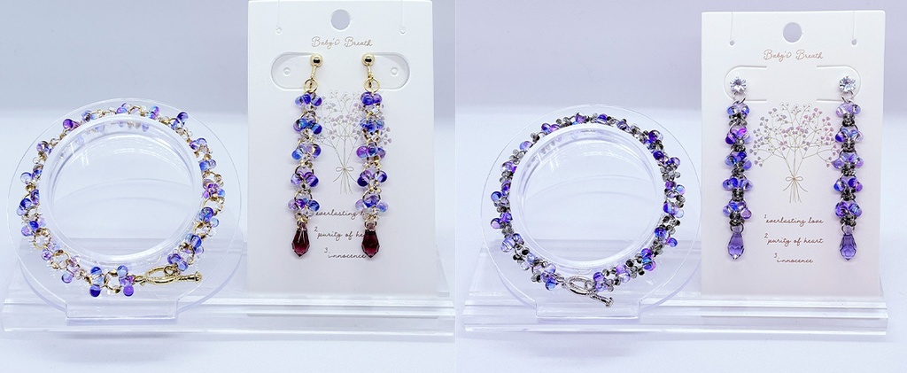 【黒田】ファルファーレブレスレット&イヤーアクセサリー