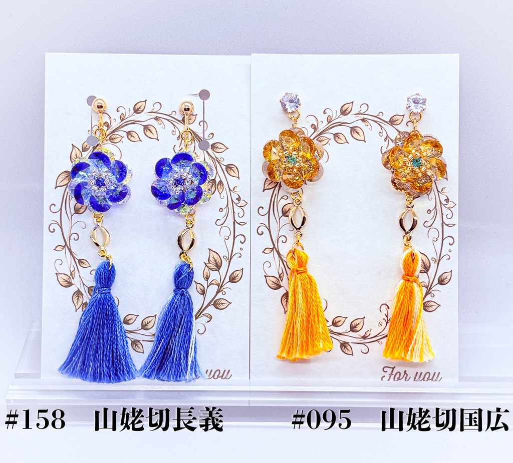 フラワーイヤーアクセサリー