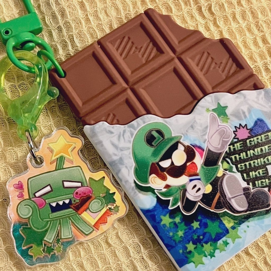 板チョコ型キーホルダー