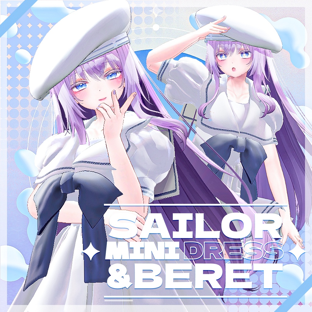 [MOE(萌)] Sailor Mini Dress & Beret
