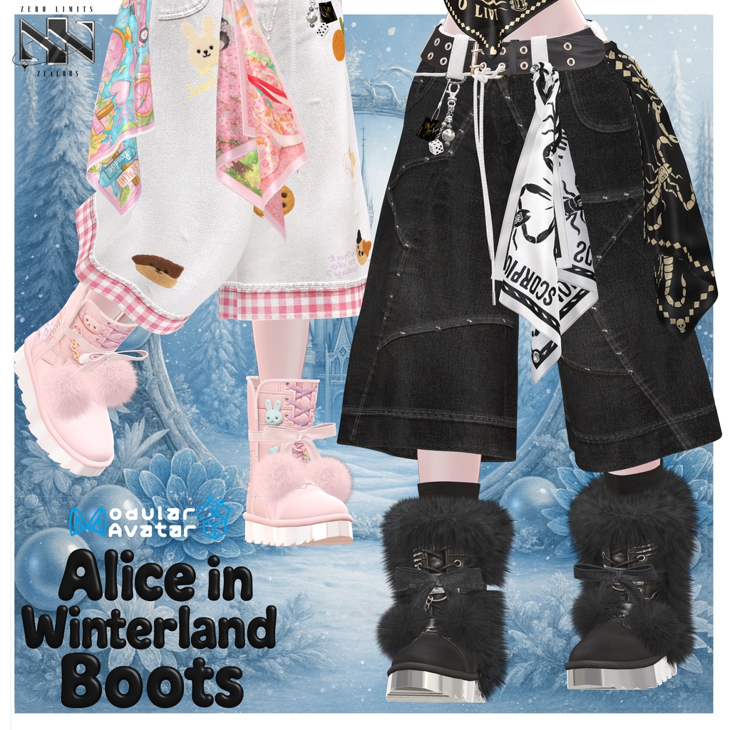 Alice in Winterland Boots(13アバター対応)🔥SALE🔥